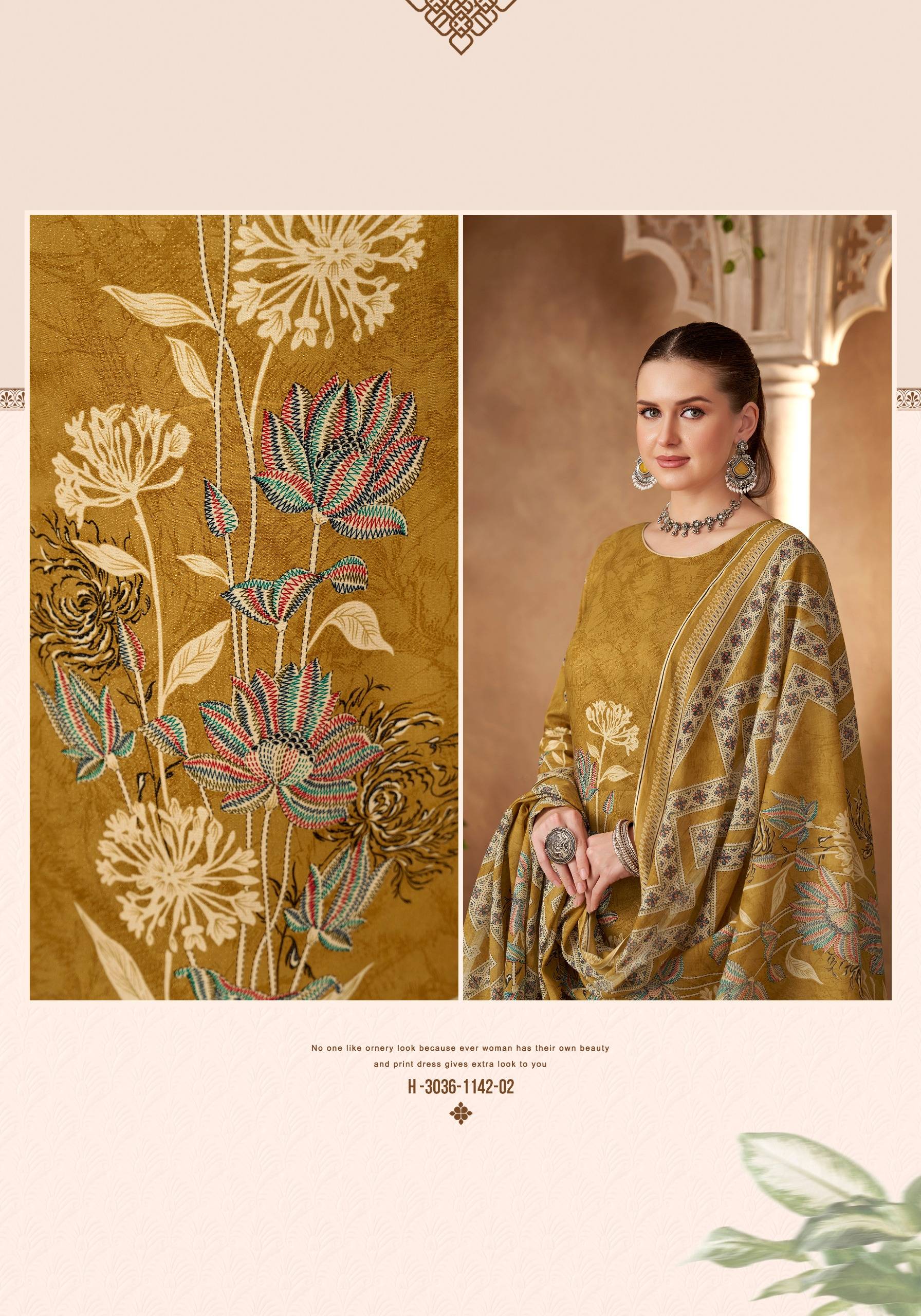 ROSEY-5 By Harshit Fashion Hub 3036-1142-01 To 3036-1142-06 Series 
